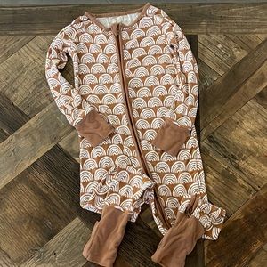 Little Sleepies Rust Rainbow Zippy 18-24m